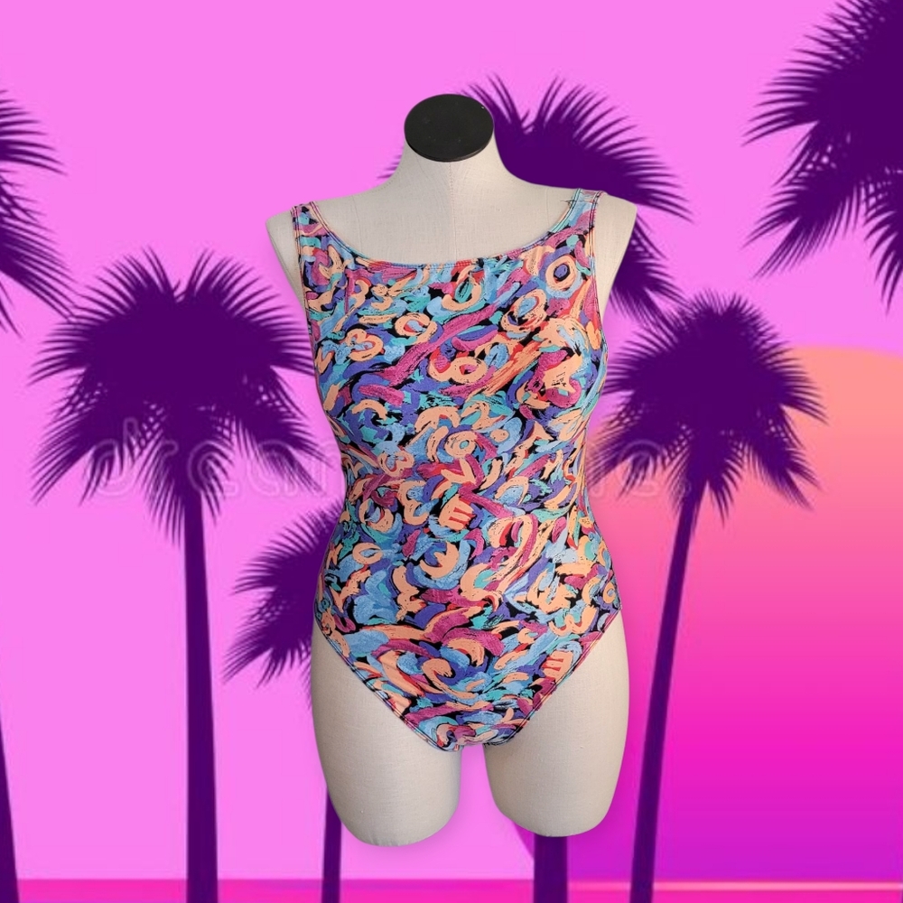 Vintage 80s Bodysuit with Matching Shorts